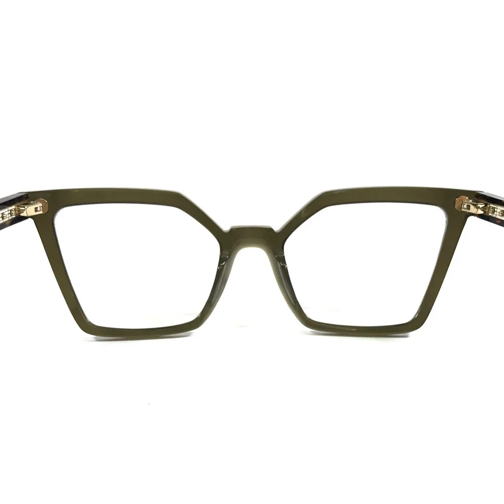Anne & Valentin Eyeglasses Frames BARCELONETA 21C17 Olive Tortoise 51-19-147